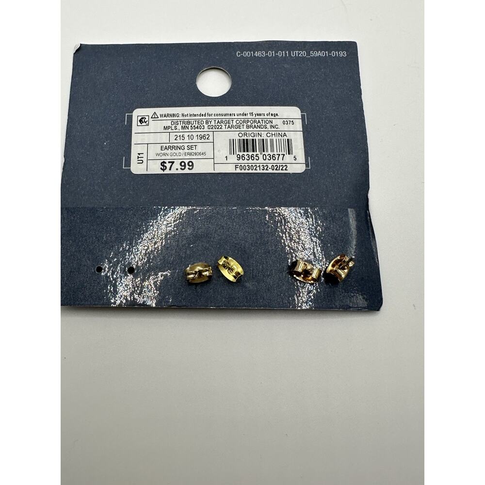 Set Of 2 Universal Thread Stud Earrings Feathers - Picture 4 of 6